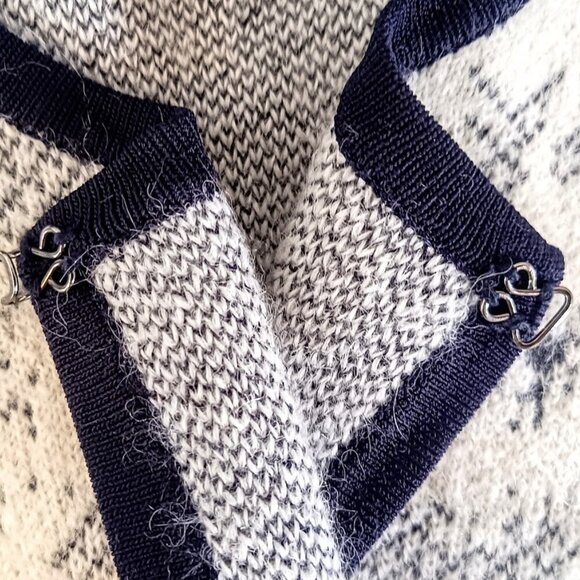 Classiques Entier Navy Blue Alpaca Mohair Cardigan Sweater - Picture 3 of 6